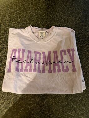 Comfort Colors Lavender Pharmacy Crewneck Graphic Tee